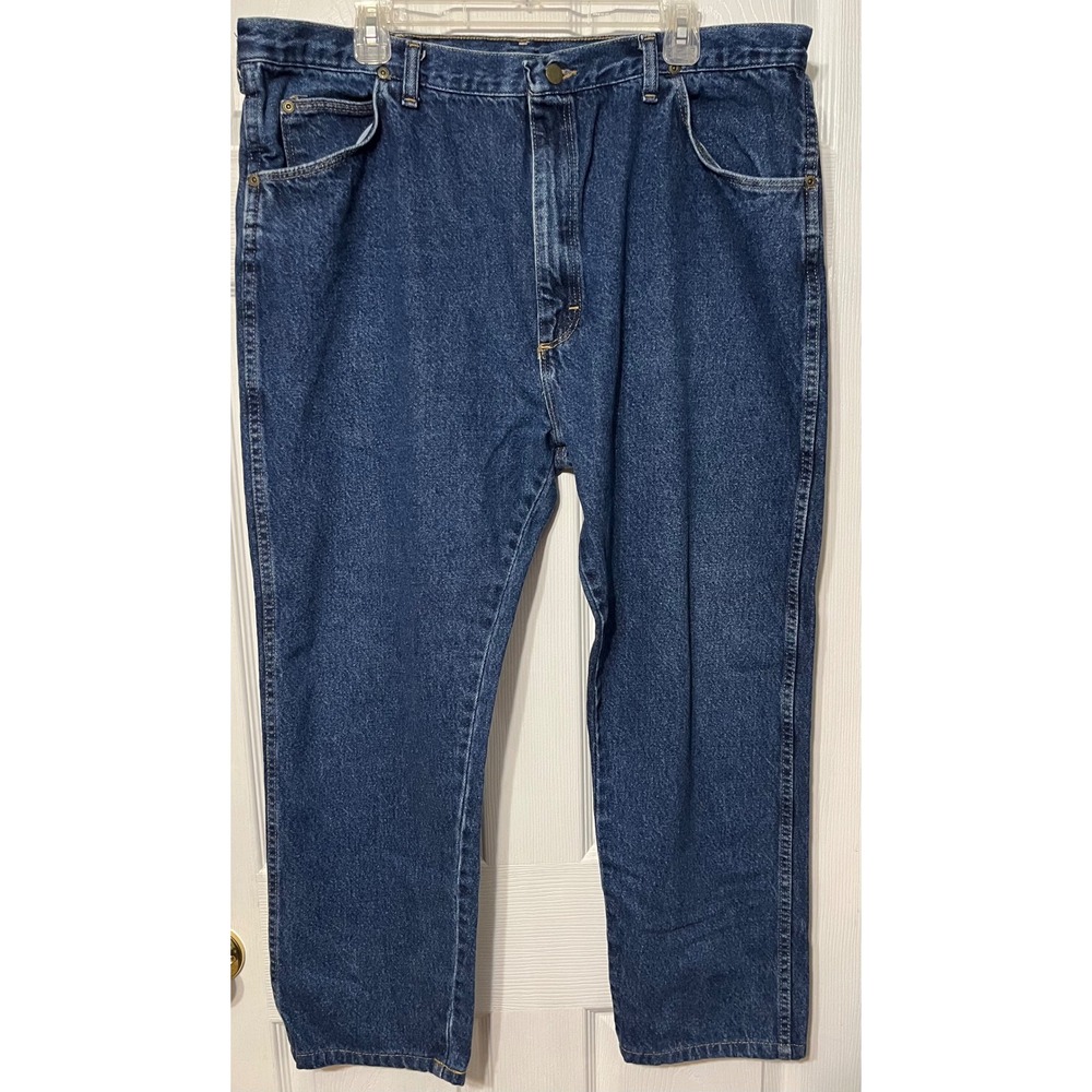 Wrangler Authentics Jeans Mens 42x32 actual 40x27 Relaxed Fit Denim Classic Blue